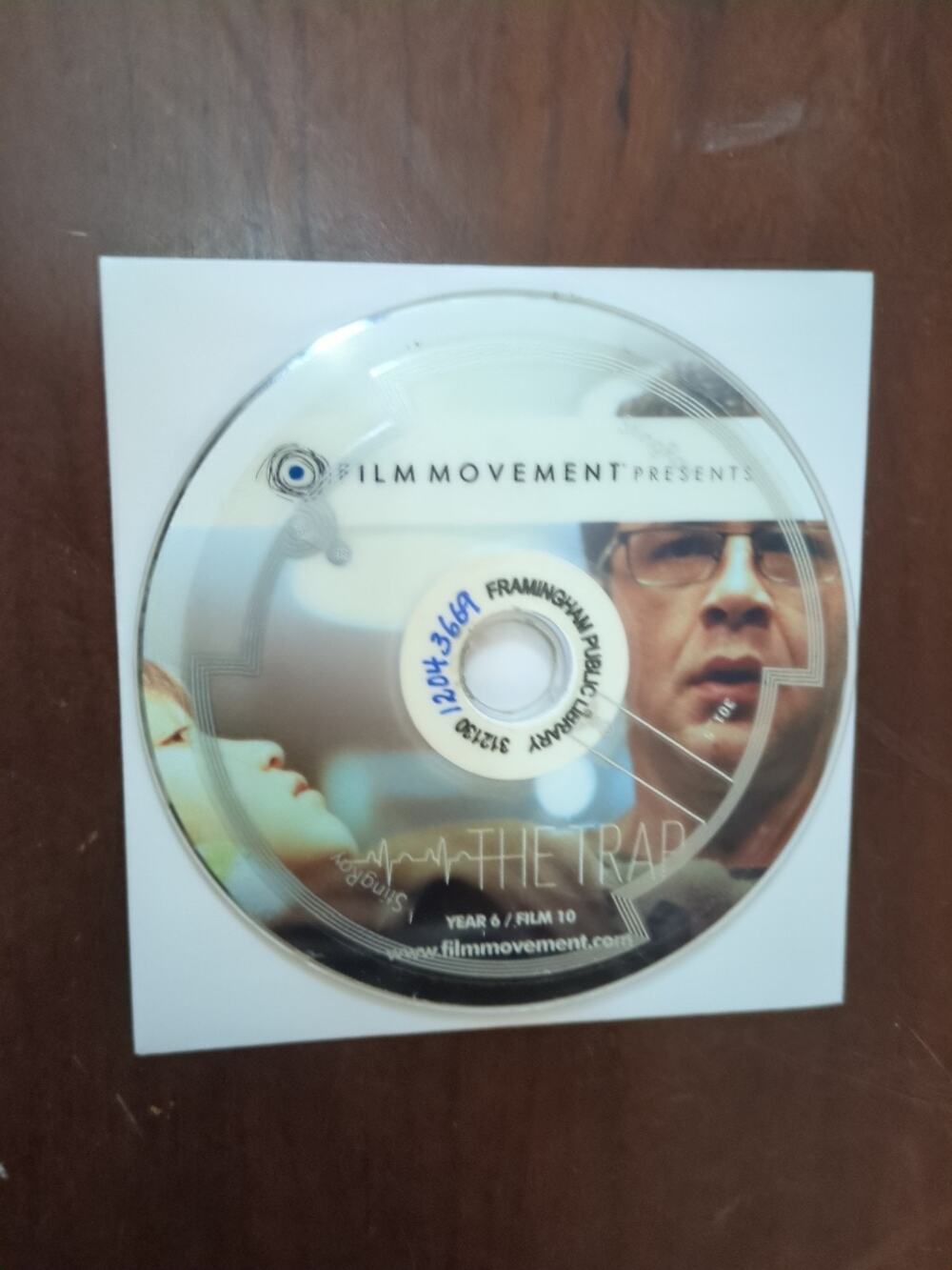 The Trap film movement presents DVD disc only